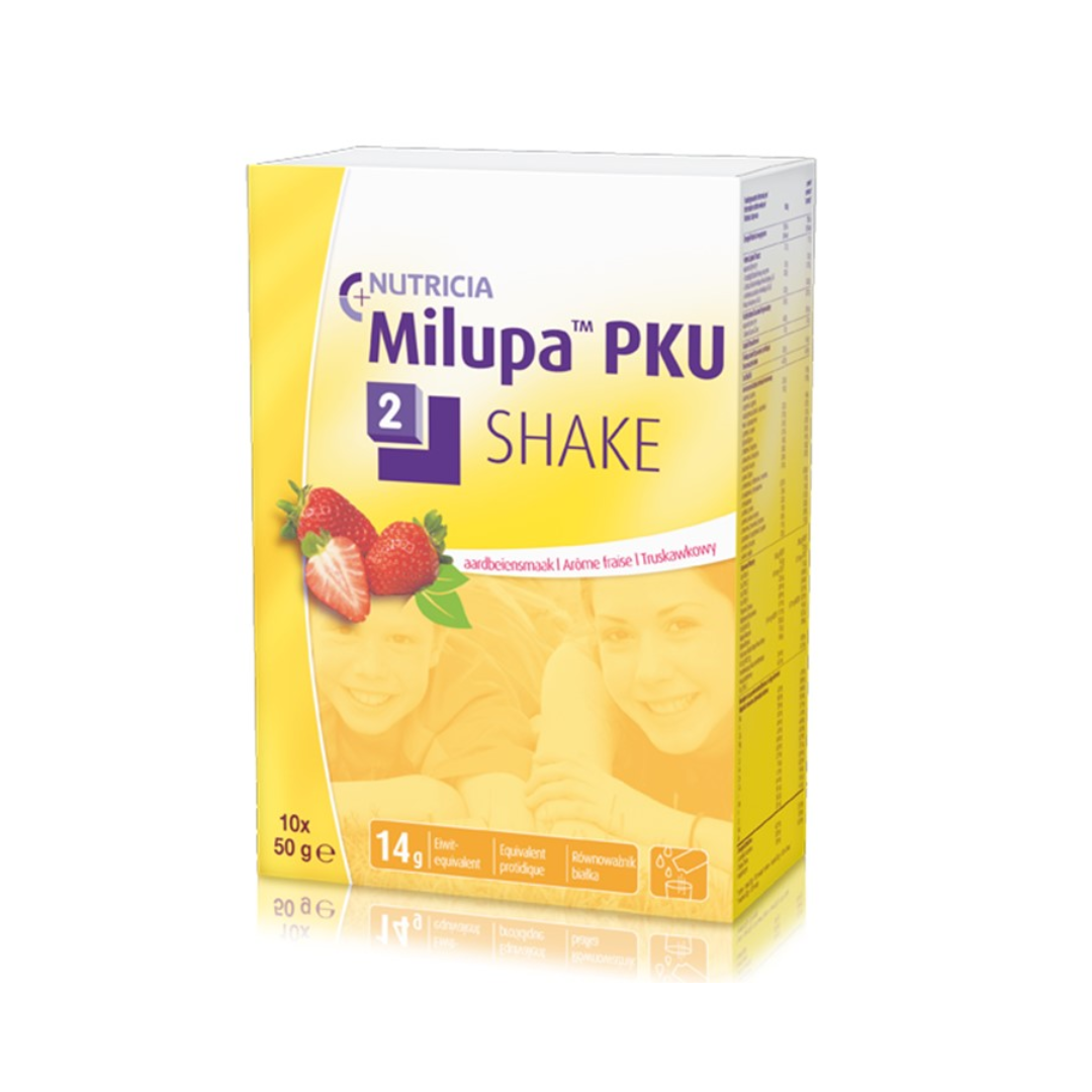 Milupa PKU 2-shake aardbei
