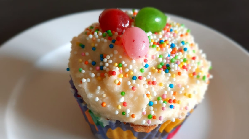 Bananen Cupcakes Met Roomkaas Glazuur